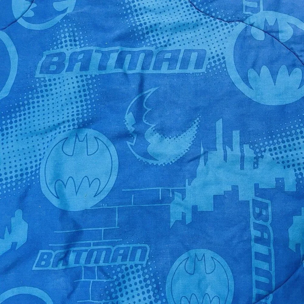 RARE Batman The Brave and The Bold Comforter TWIN 84 x 74 Quilt Bed Topper Heavy